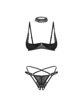 Donarella ensemble ouvert 3 pièces - Noir NP